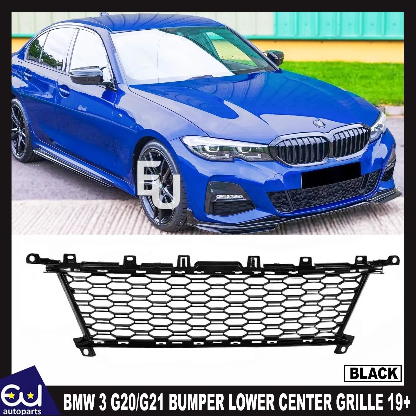 FOR BMW 3 SERIES G20 G21 51118069367 GRILLE GRILL FRONT BUMPER LOWER CENTER 19+