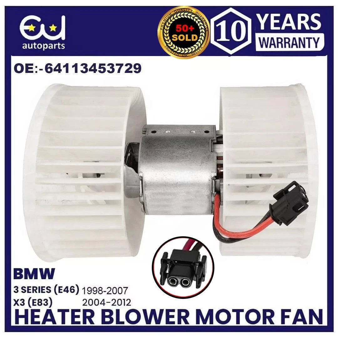 INTERIOR AIR CON HEATER FAN BLOWER MOTOR FOR BMW 3 SERIES E46 1998-2007 X3 E83