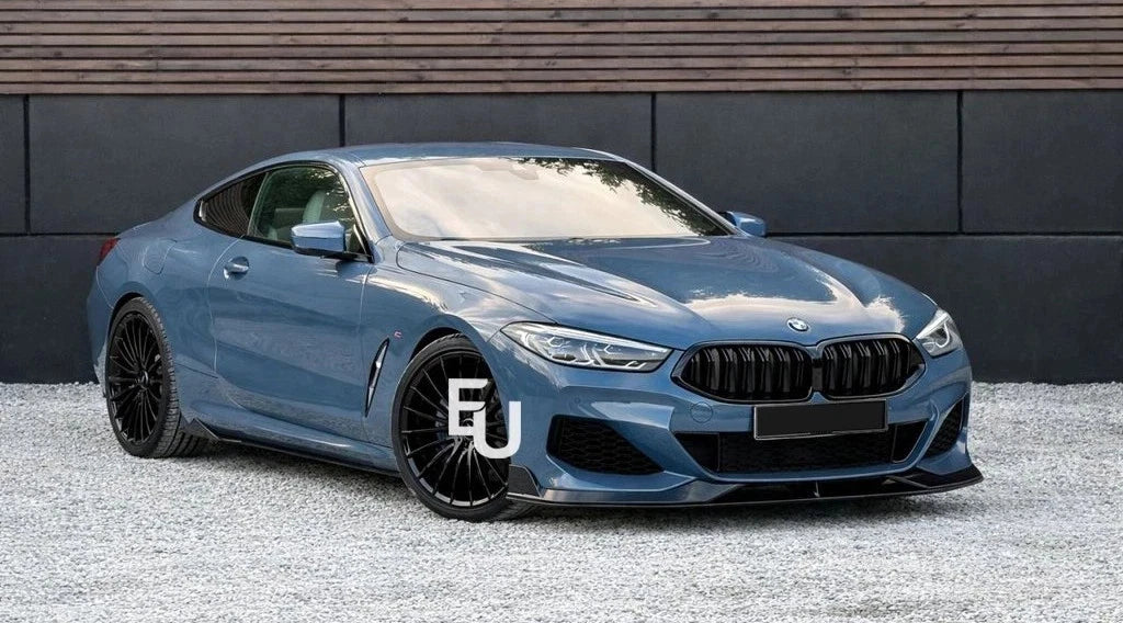 GLOSS BLACK SIDE SKIRT EXTENSION BLADES FOR BMW 8 SERIES M COUPE G14 G15 2019+