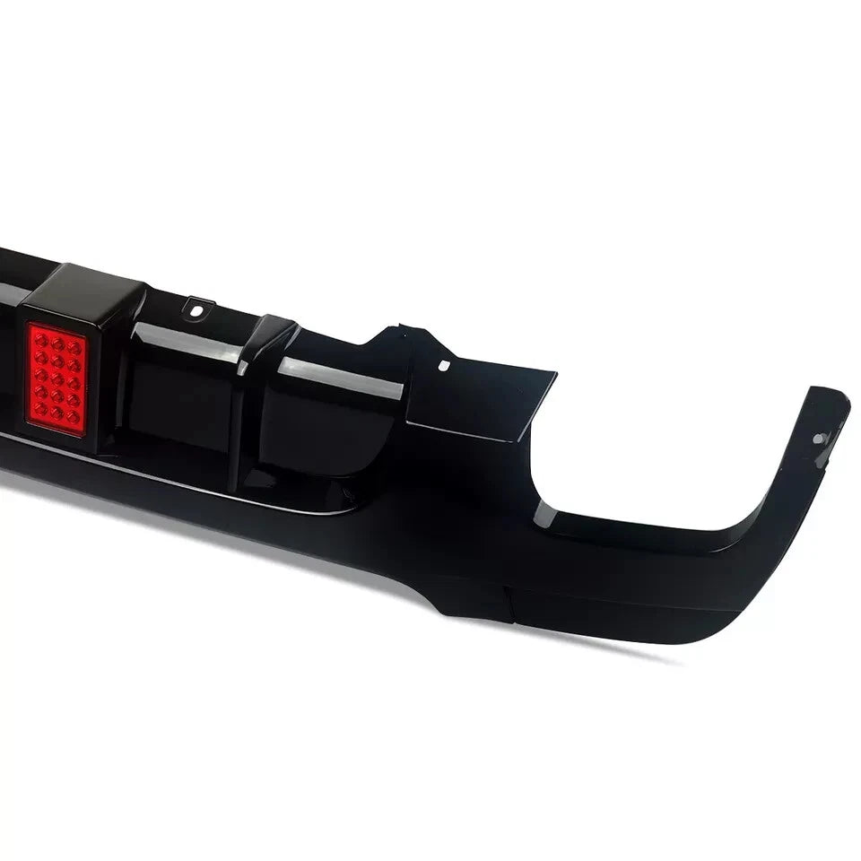 FOR BMW 3 SERIES E92 E93 320i M SPORT REAR DIFFUSER SPLITTER VALANCE LED 2006+