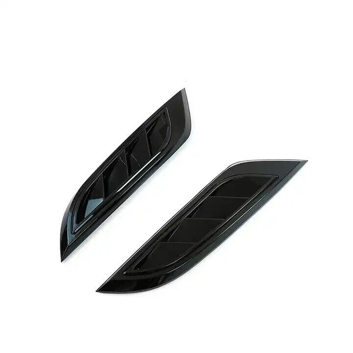 GLOSS BLACK BONNET SIDE VENT TRIM KIT FOR LAND ROVER DEFENDER L663 90 110 2020+