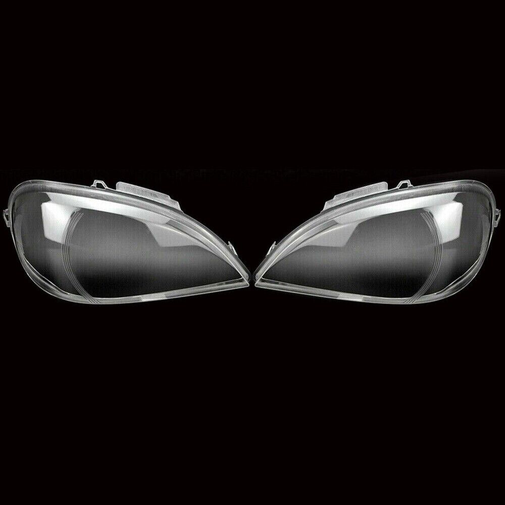 2X FOR MERCEDES BENZ W163 ML-CLASS 2002-2005 HEADLIGHT XENON&HALOGEN LENS COVER