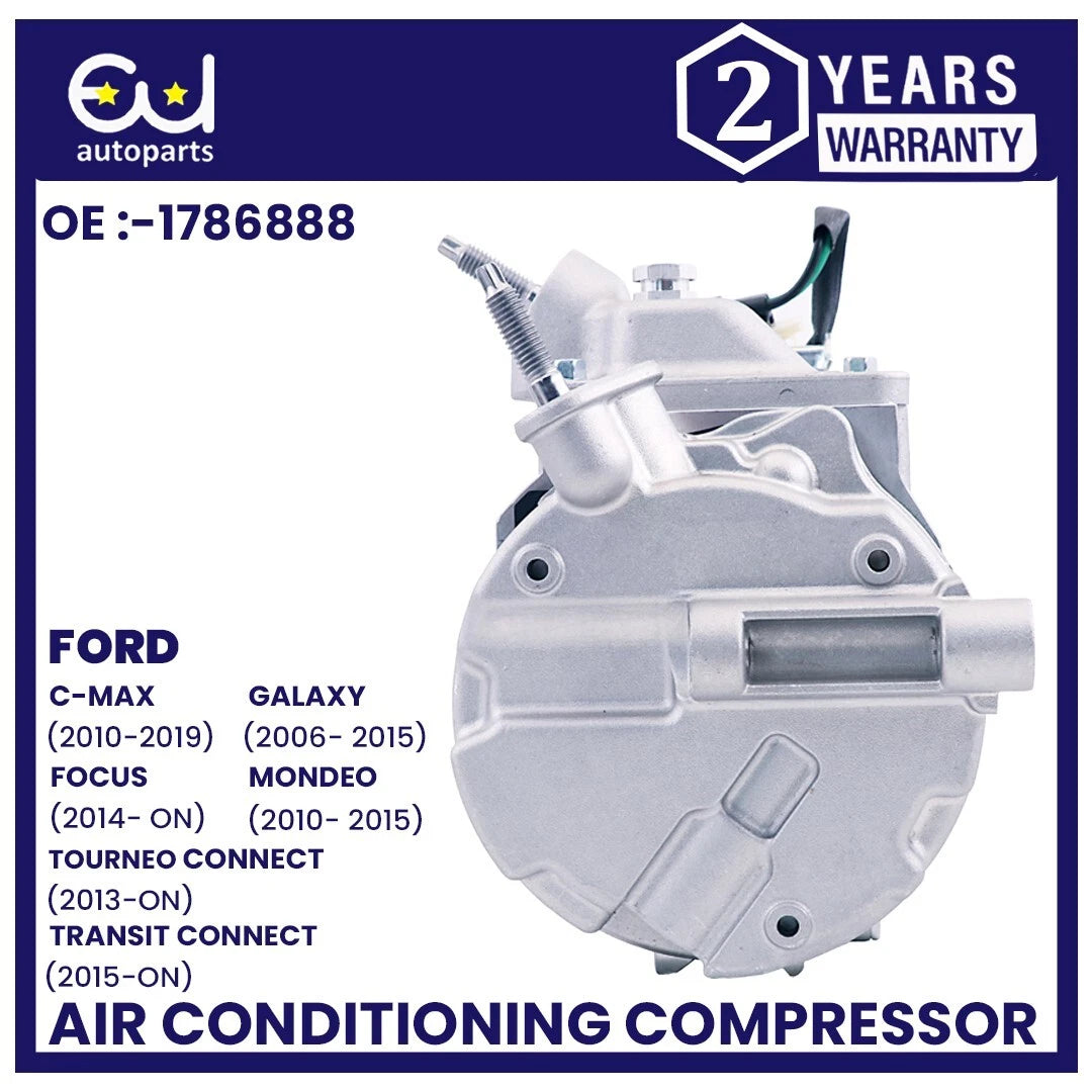 AIR CON AC COMPRESSOR FOR FORD FOCUS MK3 C-MAX GALAXY MK2 MONDEO TRANSIT CONNECT