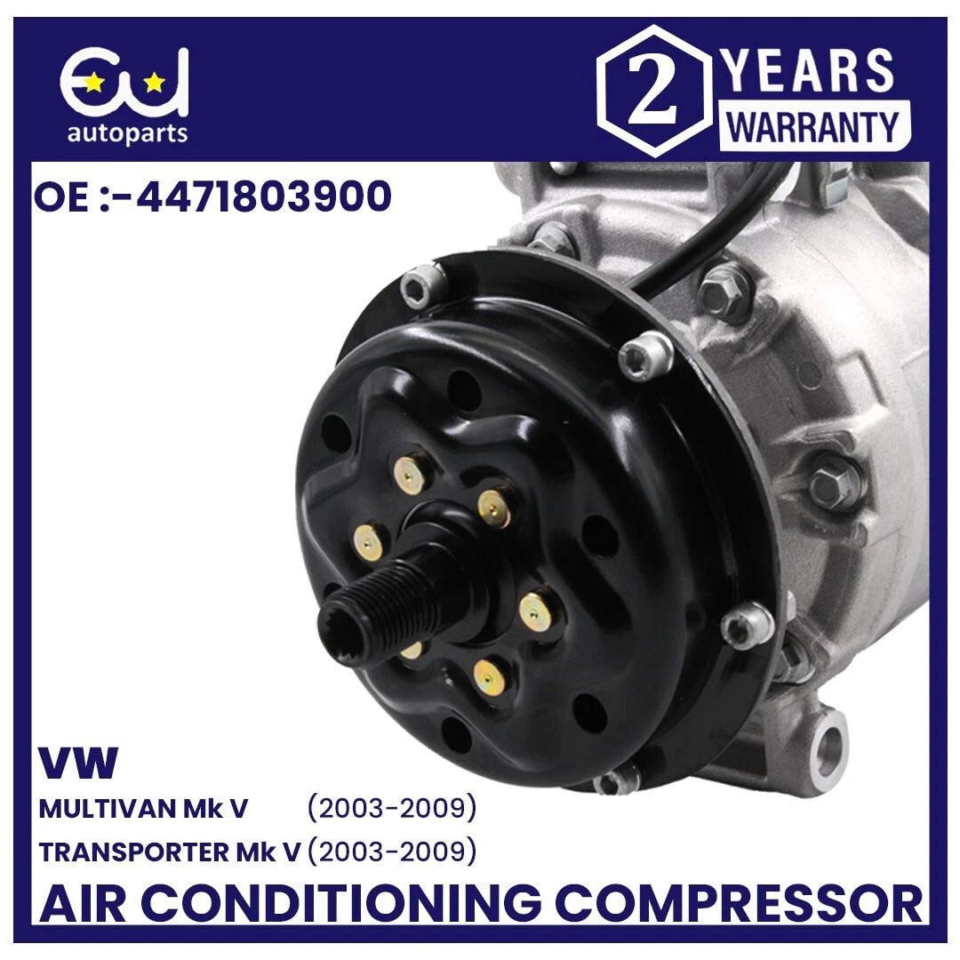 AIR CON A/C COMPRESSOR PUMP FOR VW TRANSPORTER MULTIVAN T5 TOUAREG 2.5 TDI
