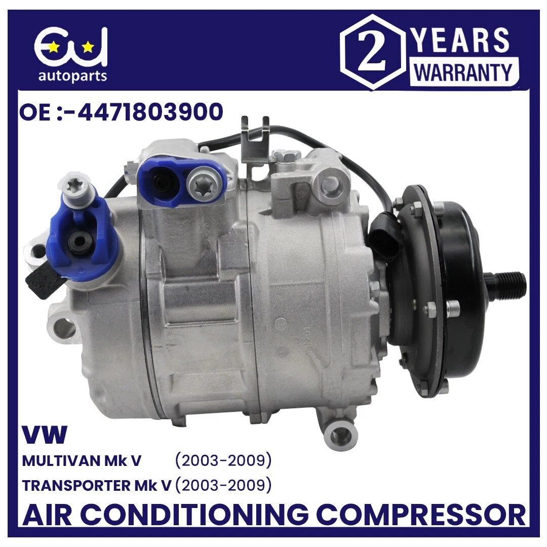 AIR CON A/C COMPRESSOR PUMP FOR VW TRANSPORTER MULTIVAN T5 TOUAREG 2.5 TDI