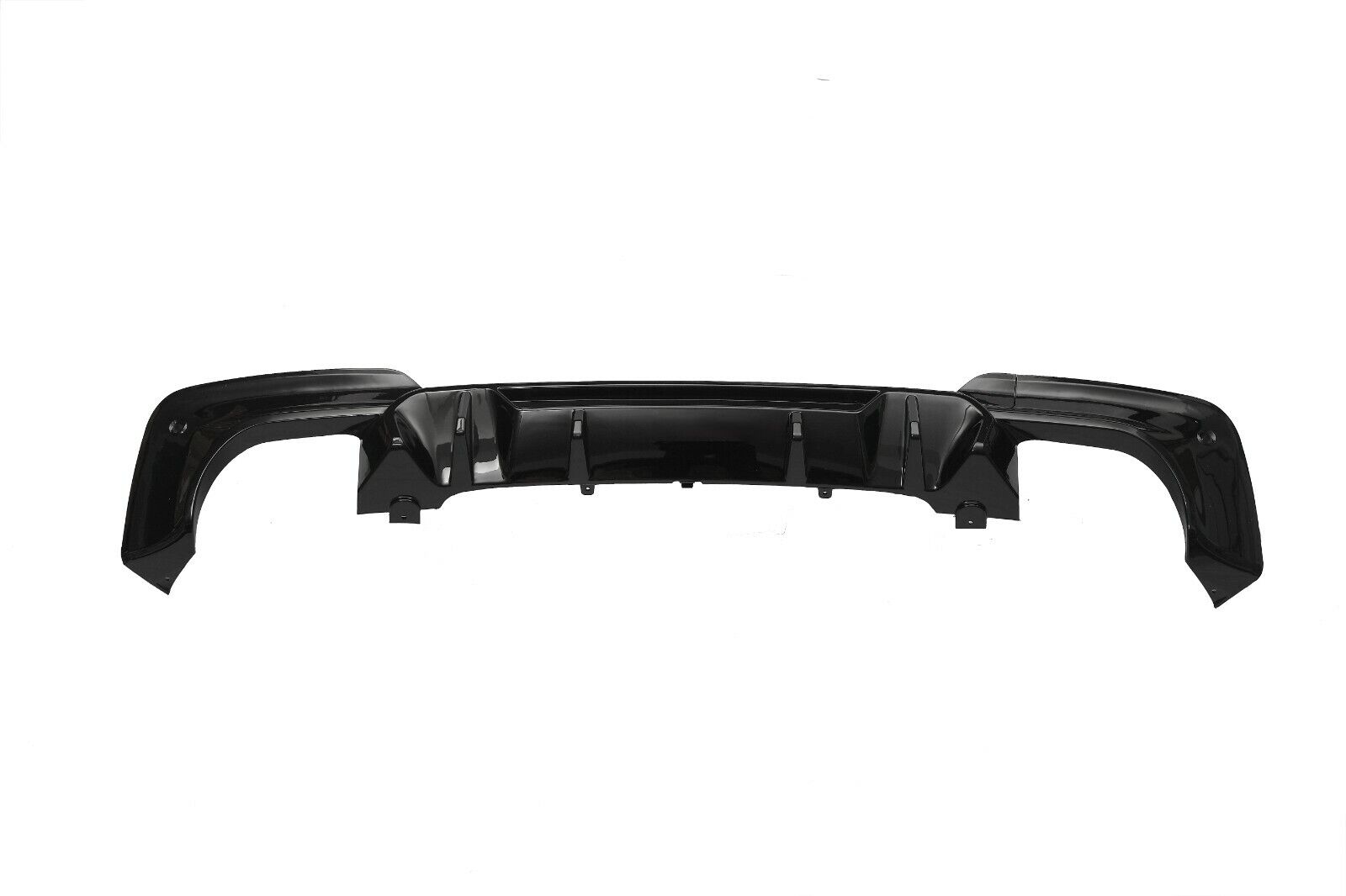 FOR BMW X3 G01 MP STYLE X3M REAR DIFFUSER WITH TAILPIPE GLOSS BLACK 17-20