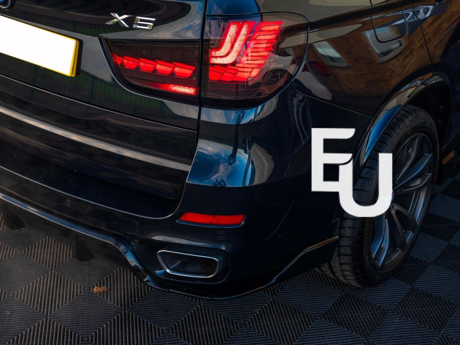 FOR BMW X5 F15 2013-2018 PAIR GTS LED BLACK SMOKED ANIMATION TAIL LIGHTS LAMP