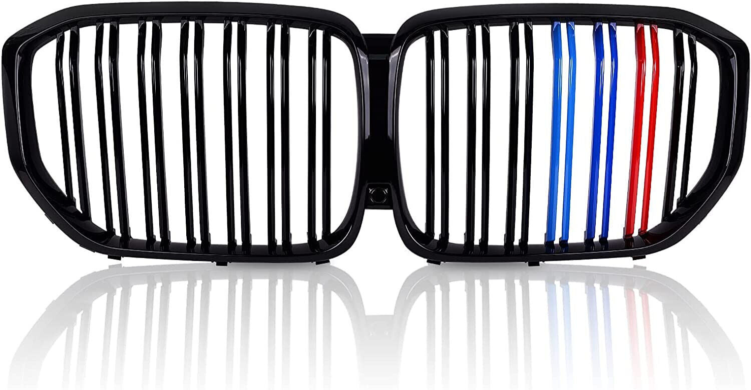 FOR BMW X5 G05 2018+ M COLOR DUAL SLAT KIDNEY GRILL GRILLE GRILLS