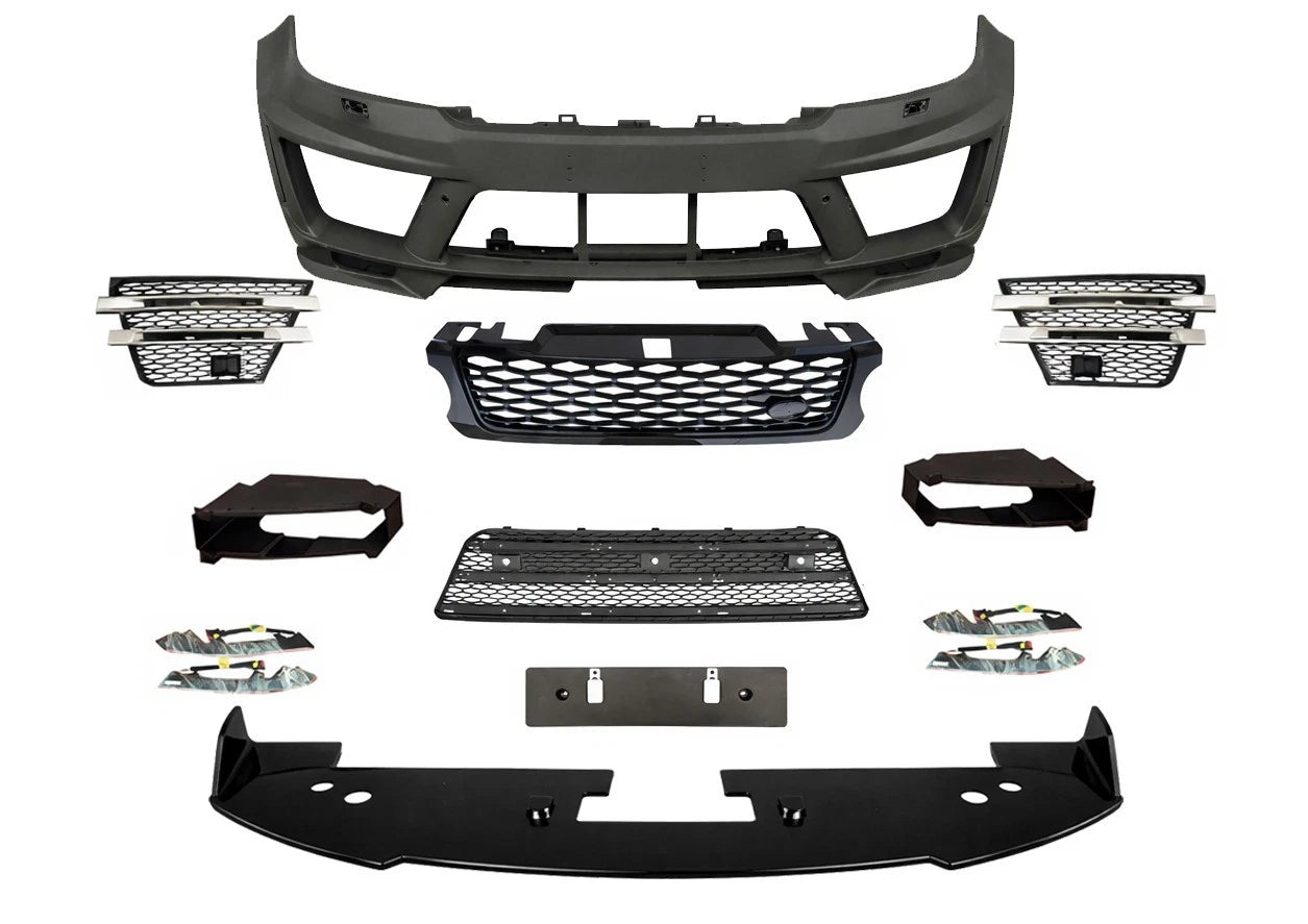 FOR RANGE ROVER SPORT L494 13-17 BUMPER LM BODY KIT FRONT REAR SPLITTER GRILL