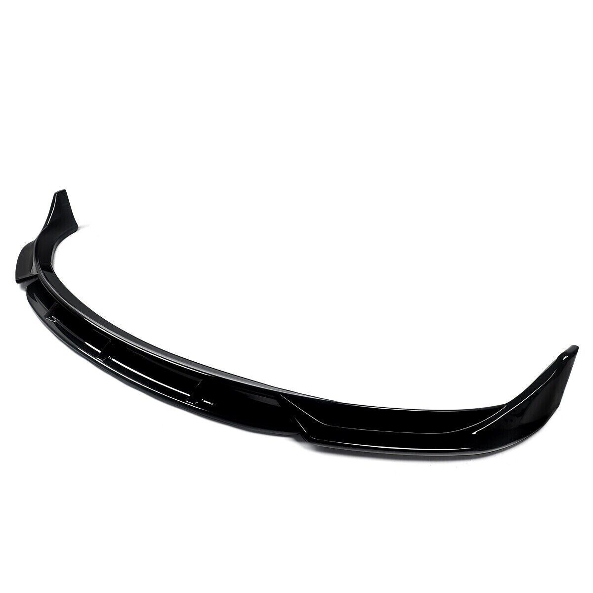 GLOSS BLACK FRONT BUMPER LIP SPOILER SPLITTERS FOR TESLA MODEL 3 SALOON 2017-21