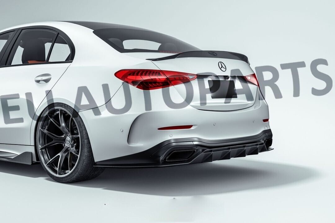 REAR BOOT SPOILER LIP PSM STYLE FOR MERCEDES W206 C CLASS SPORT GLOSS BLACK