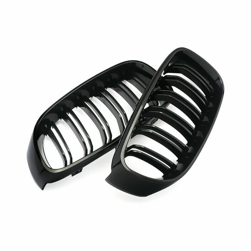 FOR BMW F34 3 SERIES GT GRAN TURISMO GLOSS BLACK FRONT KIDNEY TWIN GRILL GRILLE
