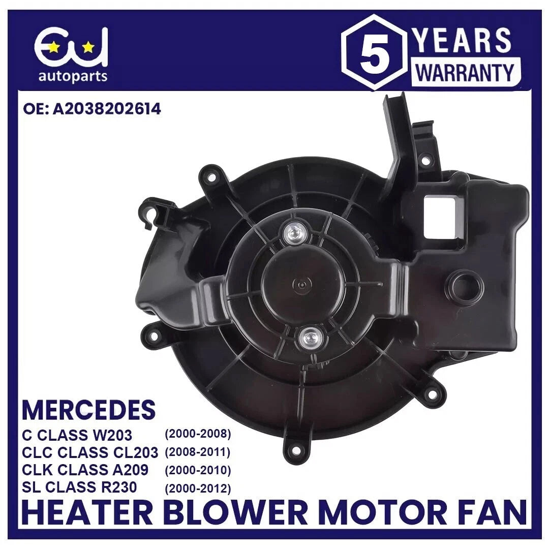 HEATER BLOWER MOTOR FAN FOR MERCEDES C CLC CLK SL CLASS W203 CL203 C209 R230
