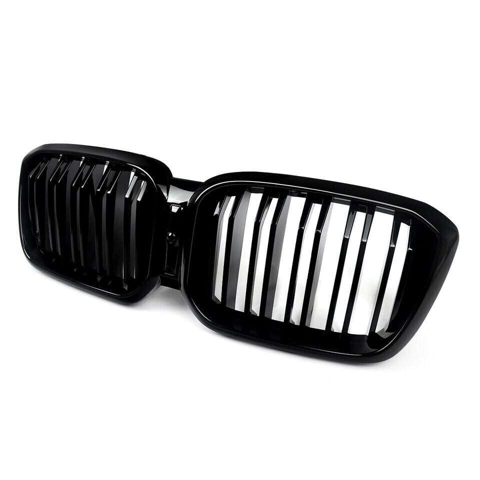 FOR BMW X3 G01 X4 G02 LCI GLOSS FRONT KIDNEY GRILLE GRILL DUAL TWIN FACELIFT 22+