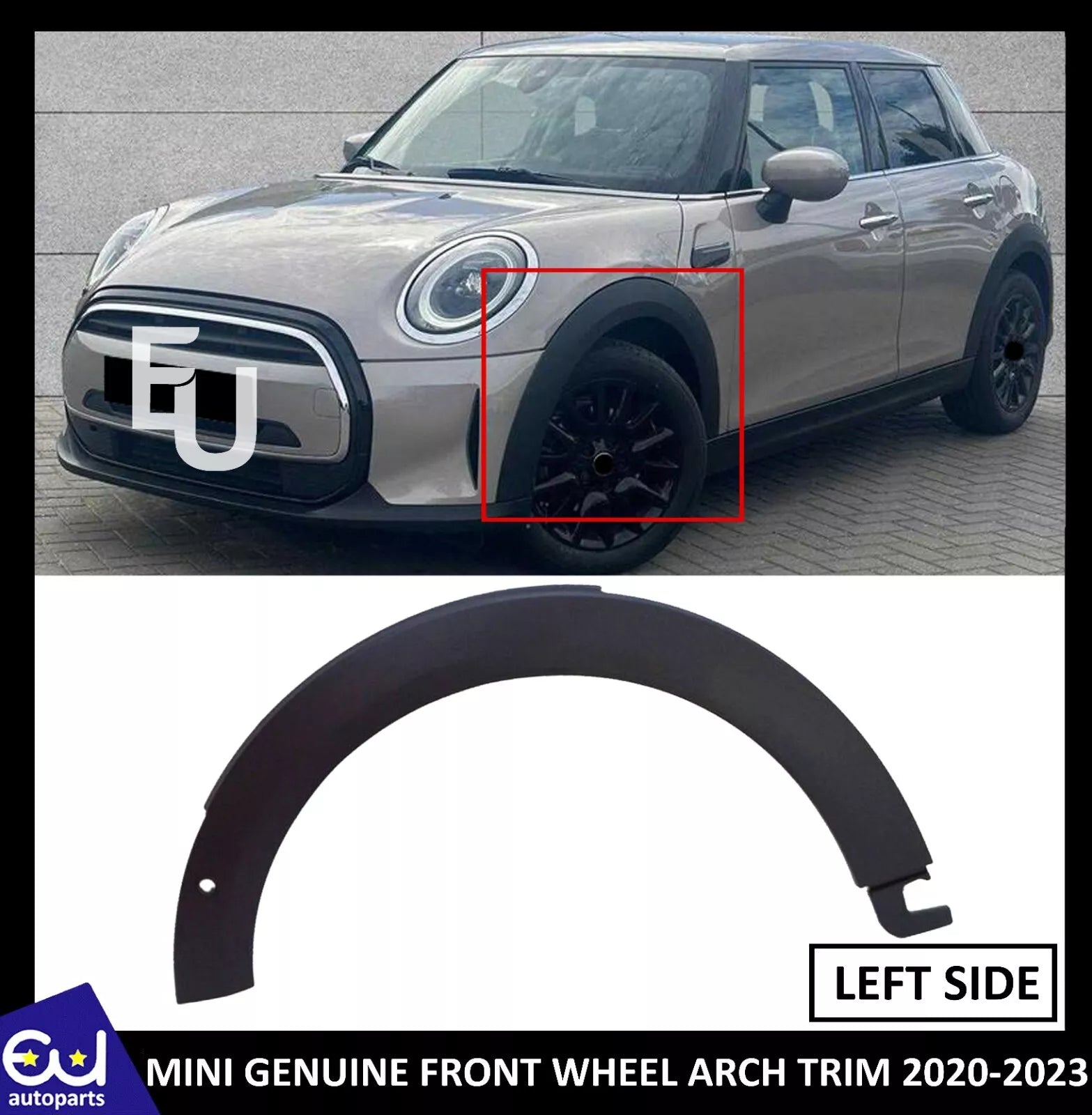 FRONT WHEEL ARCH TRIM LEFT PASSENGER SIDE FOR MINI COOPER F55 F56 F57 2013-23