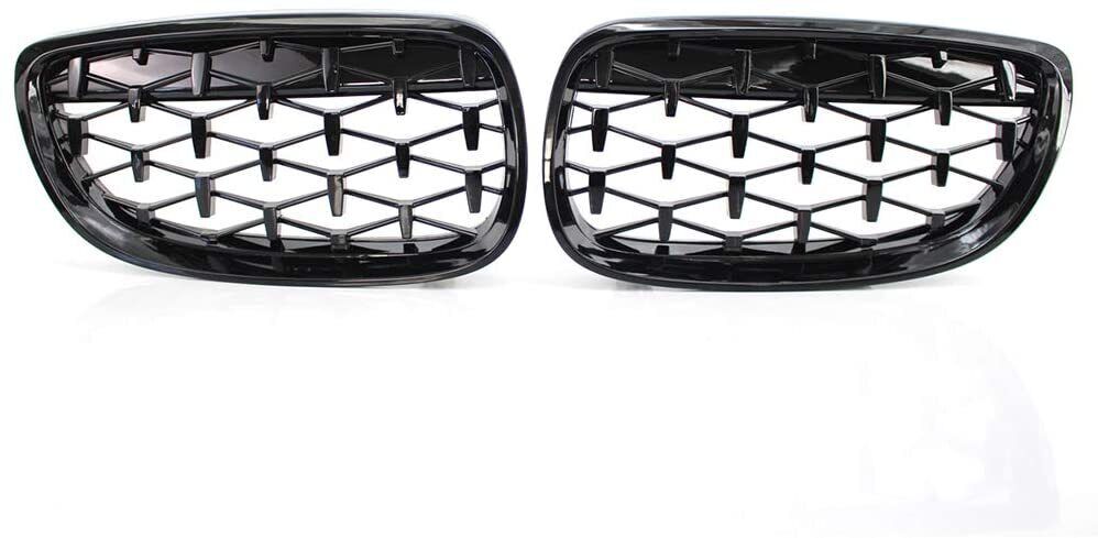 FOR BMW 3 SERIES E90 E91 SEDAN DIAMOND FRONT KIDNEY GRILL GRILLE FACELIFT 09-12