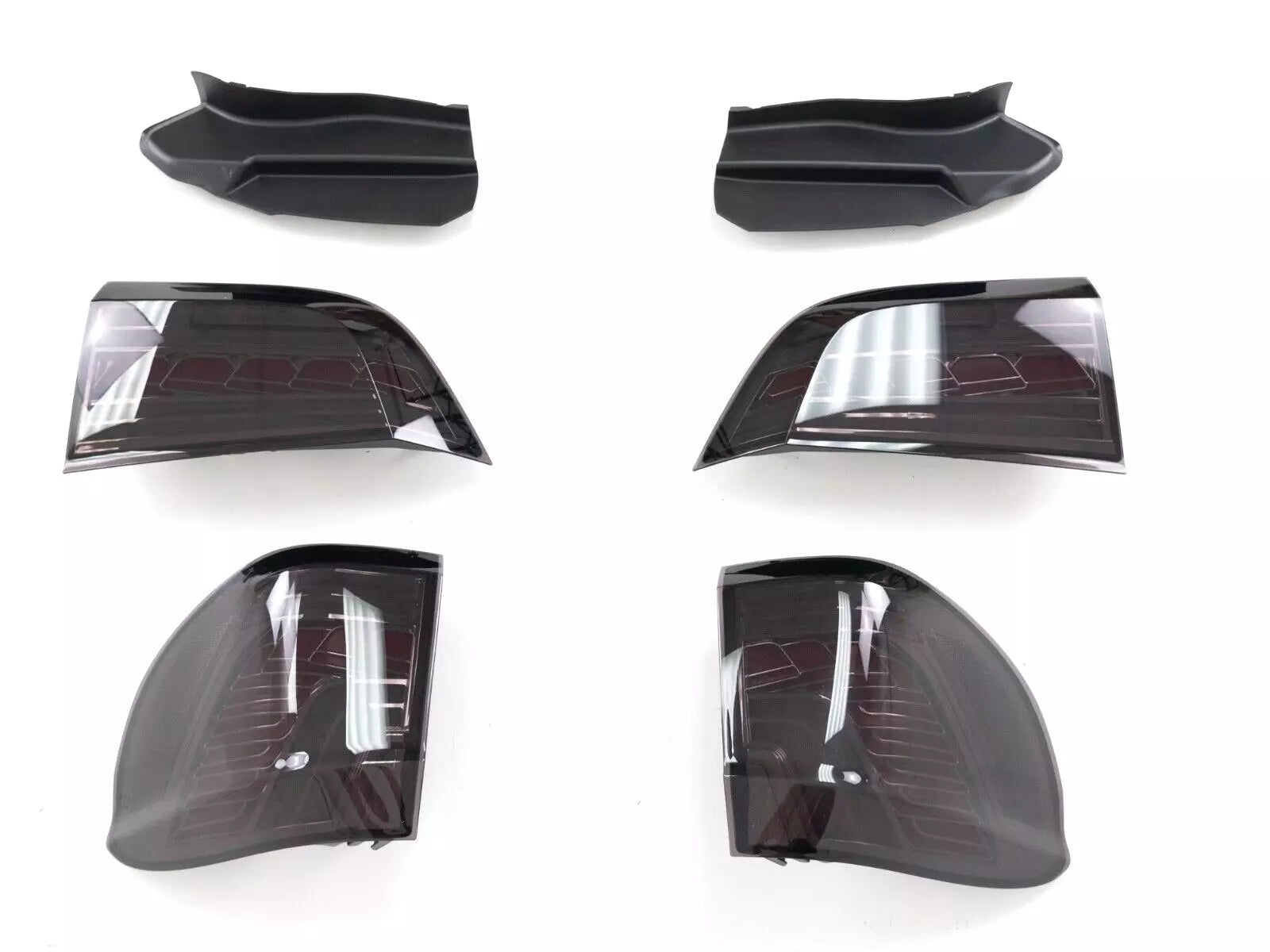 FOR BMW X5 F15 2013-2018 PAIR GTS LED BLACK SMOKED ANIMATION TAIL LIGHTS LAMP