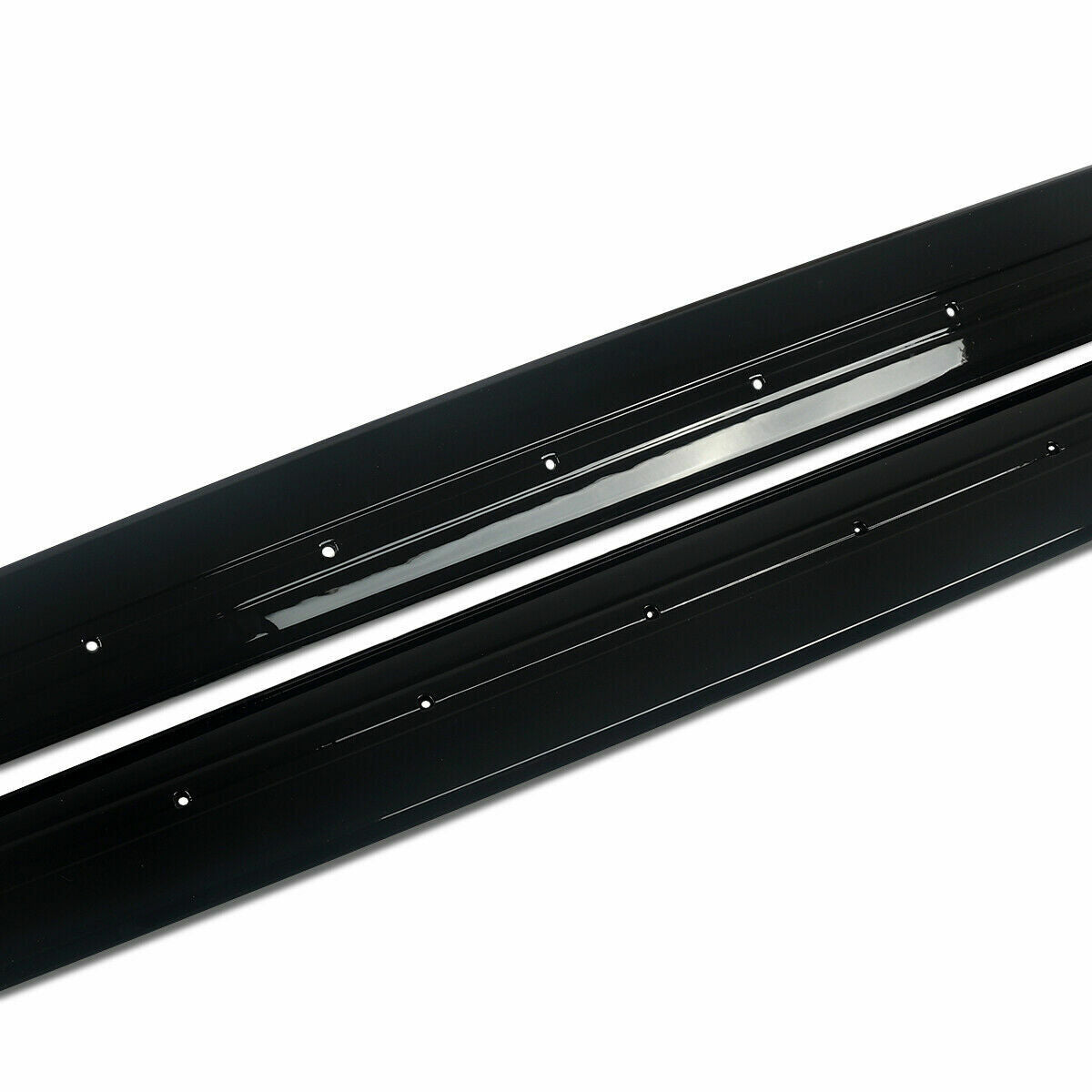 FOR BMW 4 SERIES F32 F33 F36 M SPORT SIDE SKIRT EXTENSION BLADES LIP GLOSS BLACK