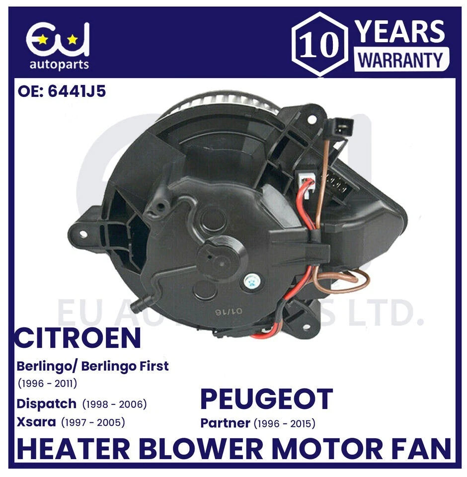 HEATER BLOWER MOTOR FAN FOR CITROEN DISPATCH BERLINGO ZX PEUGEOT PARTNER EXPERT