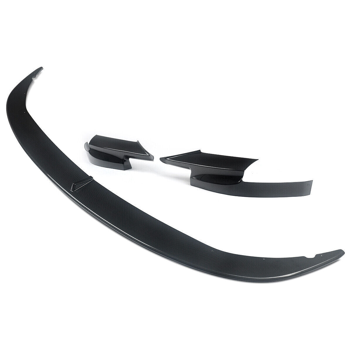 FRONT SPLITTER LIP SPOILER BUMPER FOR BMW 5 SERIES F10 M5 CARBON LOOK 2010-16