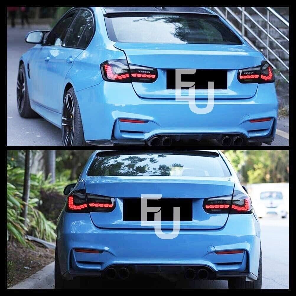 LED TAIL LIGHT SMOKED FOR BMW M3 SERIES F30 F35 F80 SEDAN 2012-18 REAR LAMP SET