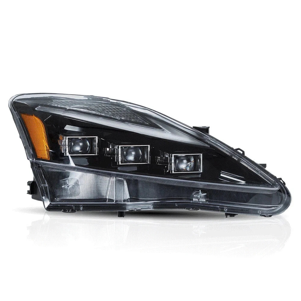 PAIR HEADLIGHTS PROJECTOR LED DRL FOR 2006-2013 LEXUS IS250 IS350 ISF W/STARTUP