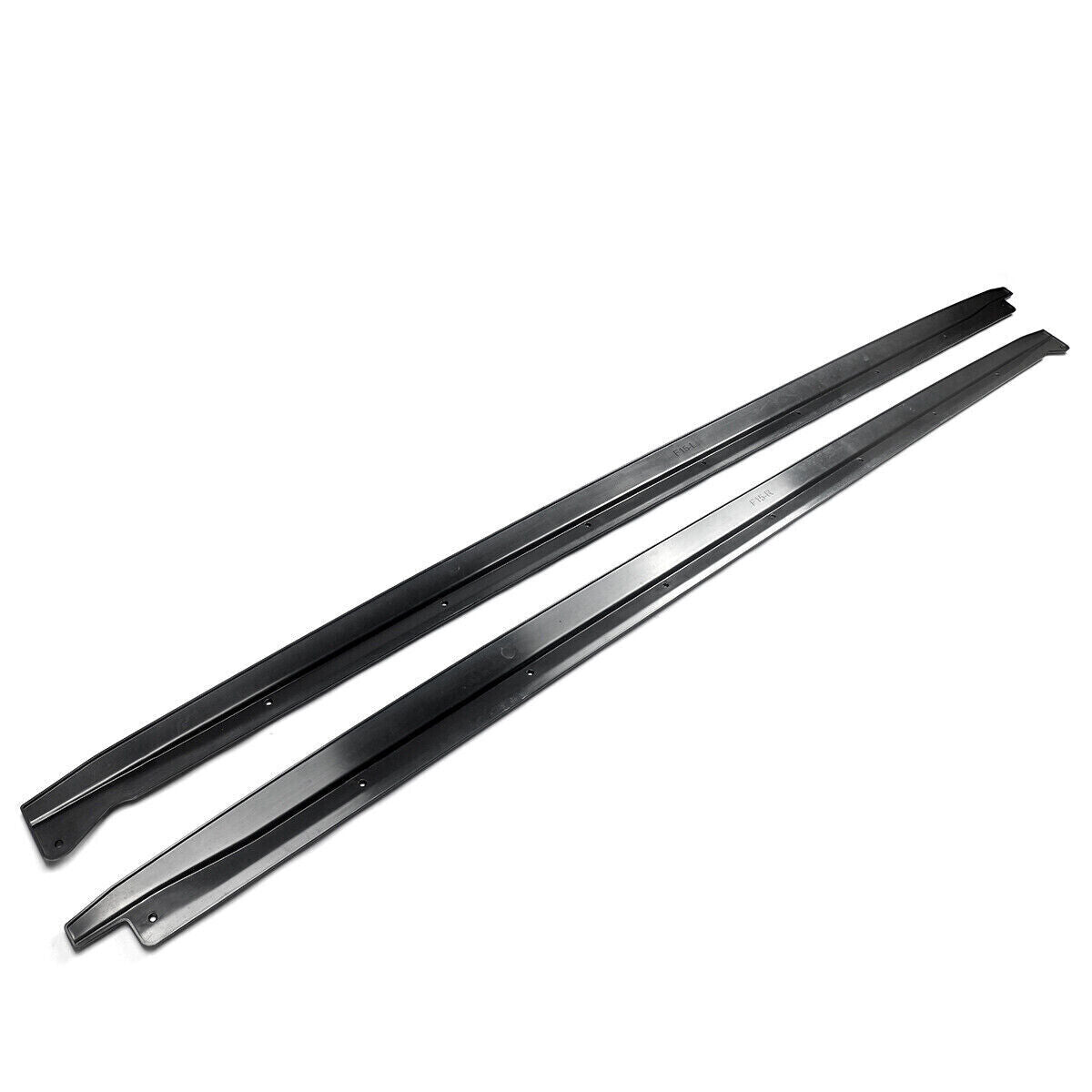 FOR BMW X5M F85 F15 X6M F86 F16 GLOSS BLACK SIDE SKIRT EXTENSION BLADE LIP 14-18