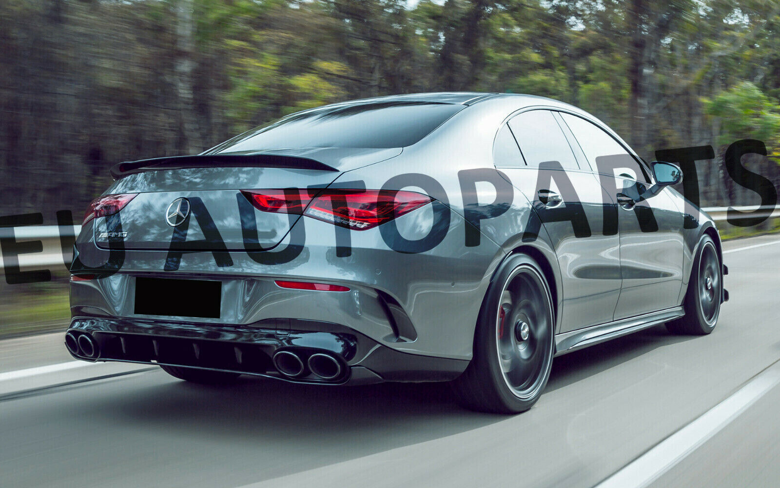 FOR MERCEDES CLA CLASS W118 C118 CLA45S AMG QUAD TAIL PIPES REAR DIFFUSER BUMPER