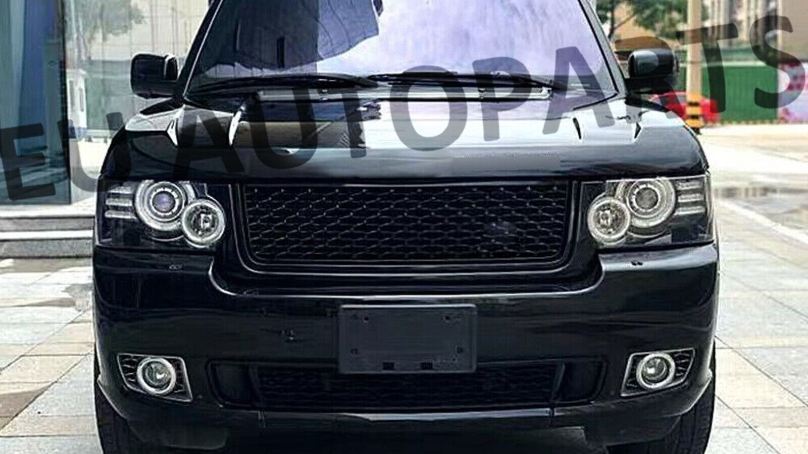 FOR RANGE ROVER L322 2010-13 VOGUE SUPERCHARGED STYLE FRONT GRILLE GLOSS BLACK
