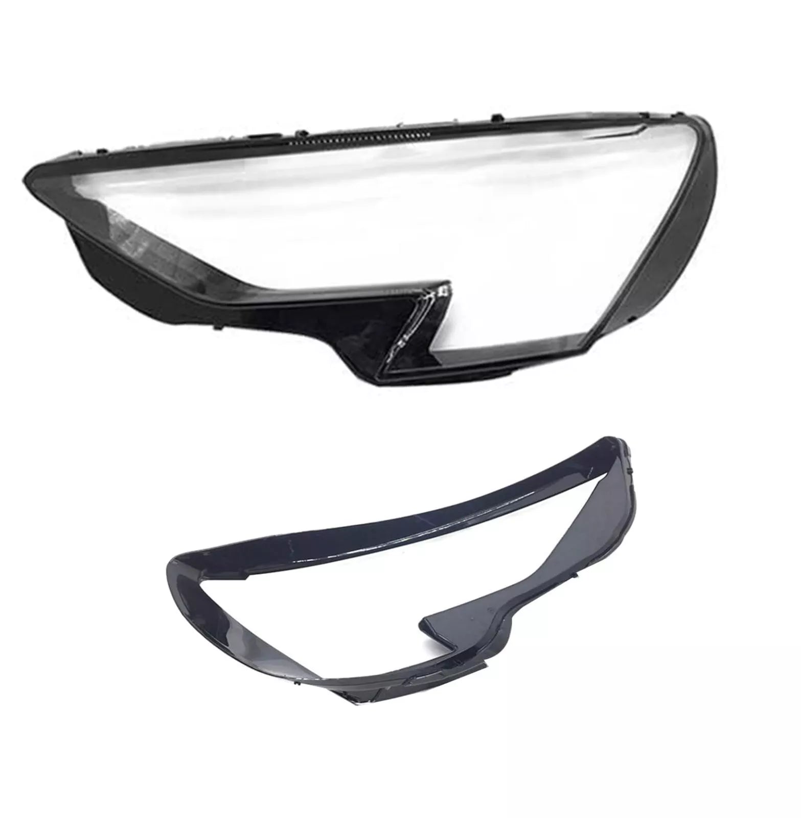 FOR AUDI A3 8Y RIGHT LEFT SIDE PAIR HEADLIGHT HEADLAMP CLEAR LENS COVER 2020 ON