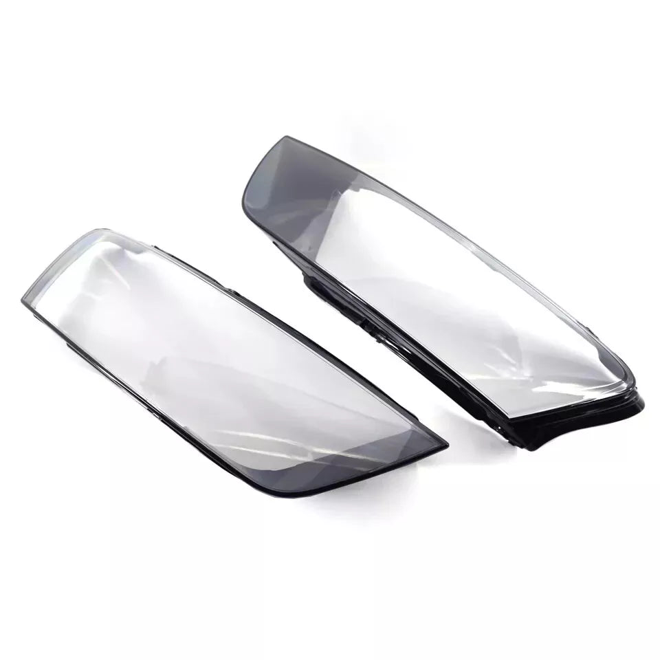FOR AUDI Q3 RS LEFT RIGHT SIDE PAIR FRONT HEADLIGHT HEADLAMP LENS COVER 2016-18
