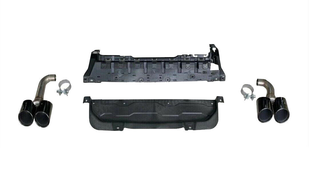 FOR BMW X4 G02 2018+ DIFFUSER INCLUDING EXHAUST PANEL & TAIL PIPES BLACK