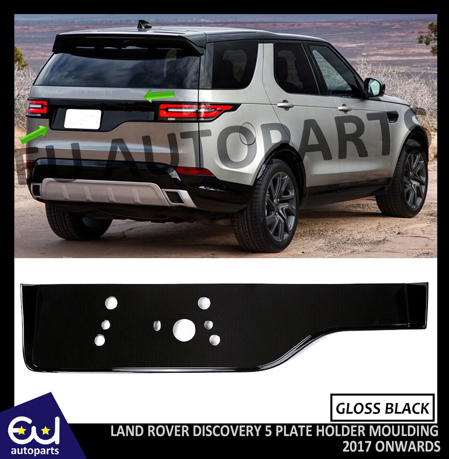 Number Plate Moduling FOR LAND ROVER DISCOVERY 5 REAR BUMPER NUMBER PLATE HOLDER MOULDING 17