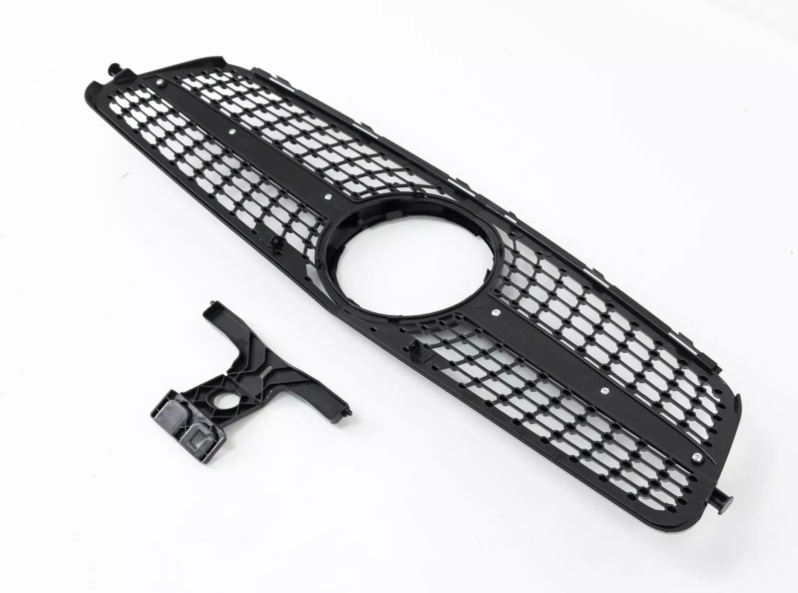 FOR MERCEDES C CLASS W204 S204 C204 7-15 FRONT GRILLE GRILL DIAMOND BLACK CHROME