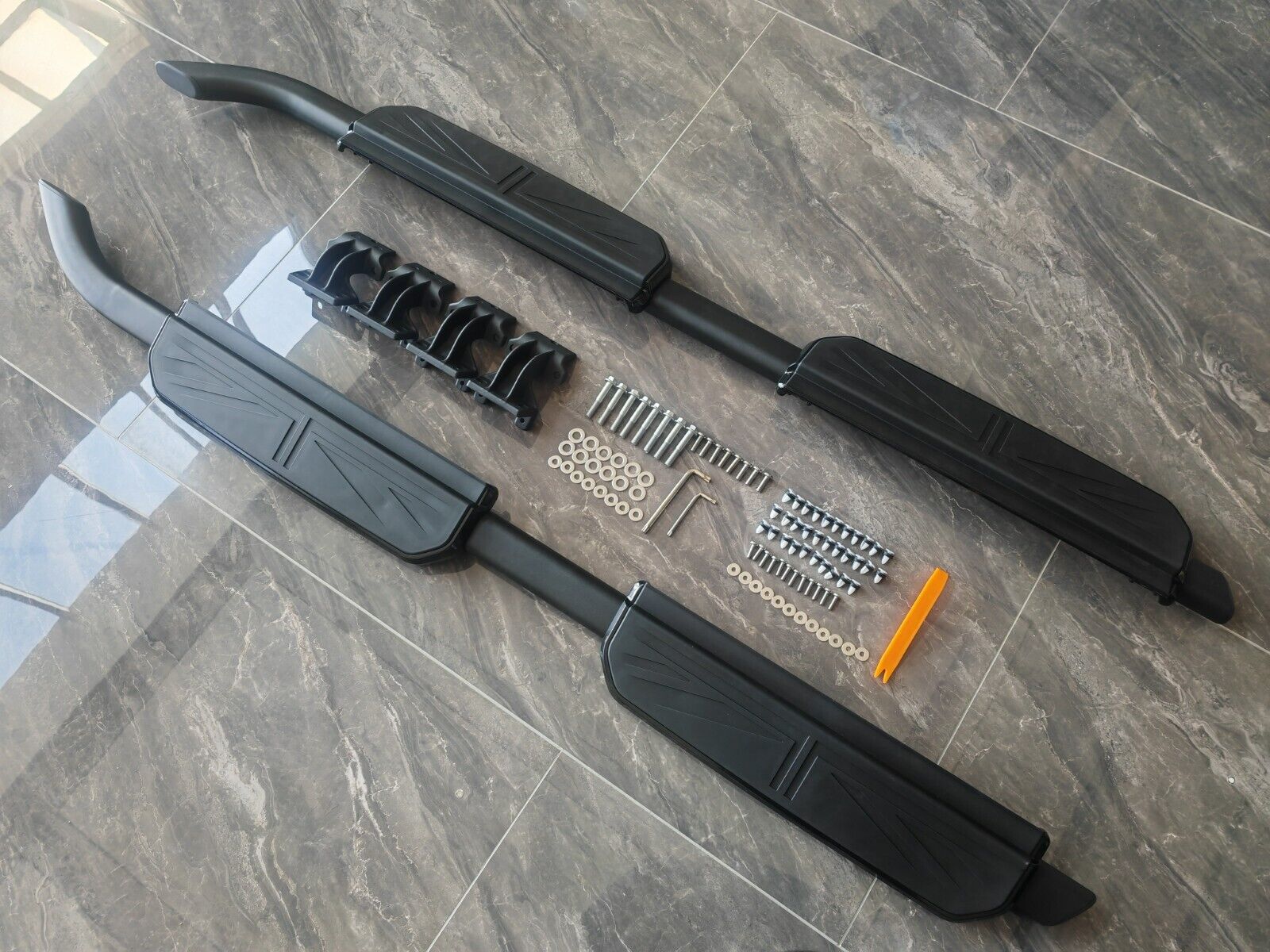 RUNNING BOARD SIDE STEPS FOR LAND ROVER DEFENDER 110 L663 UNION JACK DESIGN 20+