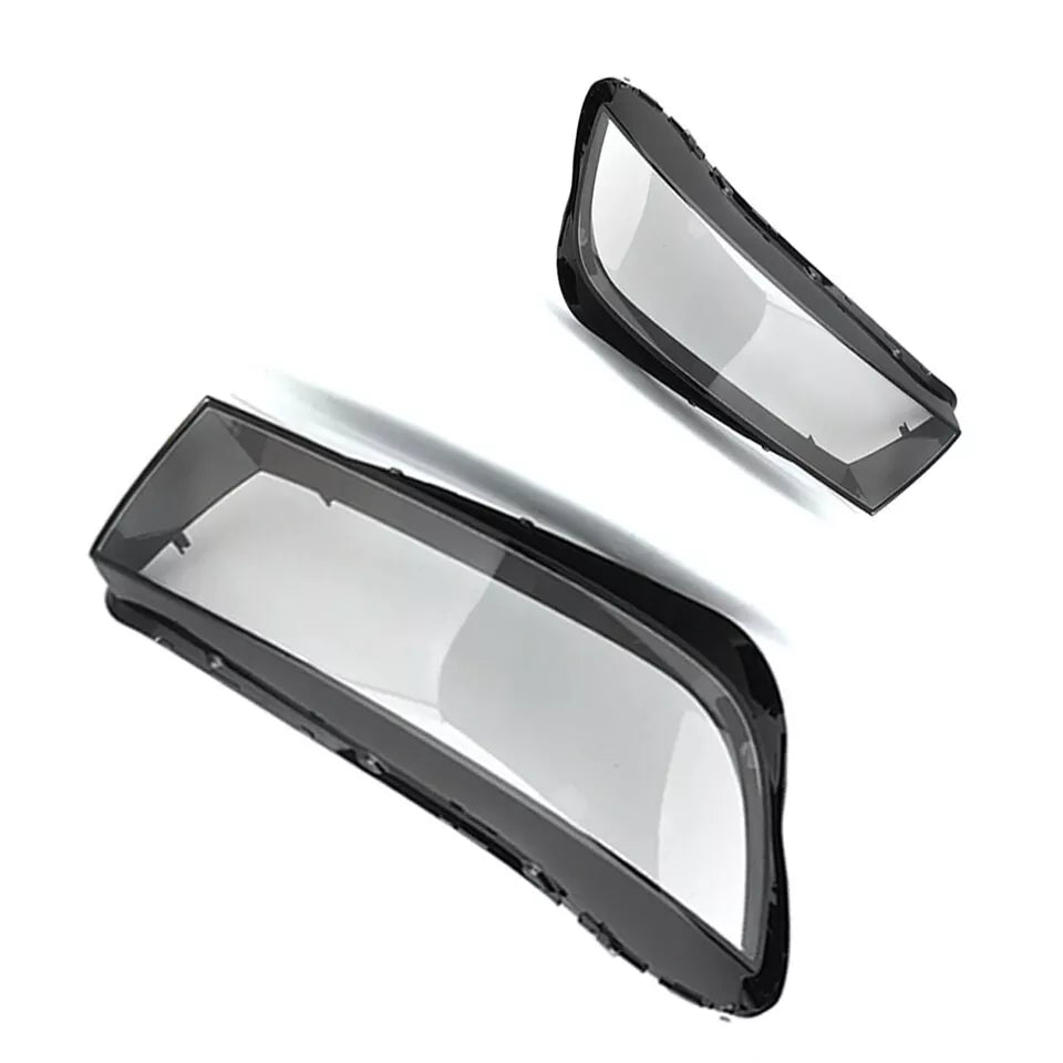 FOR AUDI Q5 80A LEFT RIGHT SIDE PAIR FRONT HEADLIGHT HEADLAMP LENS COVER 2018-20