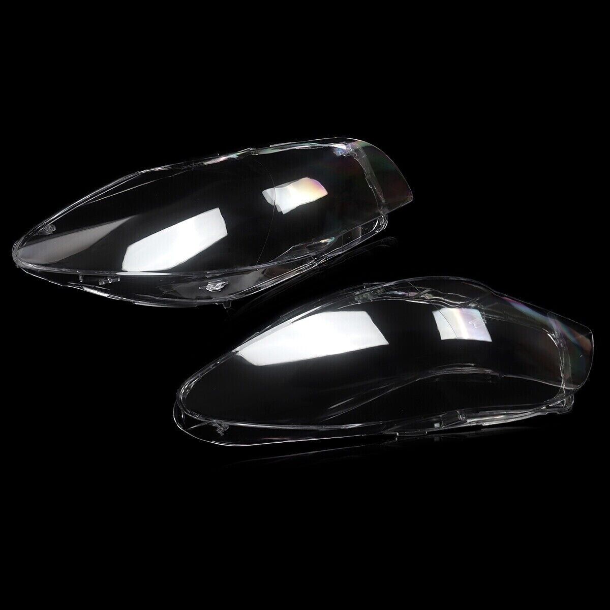 FOR 2011-2016 BMW 5 SERIES F10 HEADLIGHT LENS HEADLAMP COVERS RIGHT + LEFT SIDE