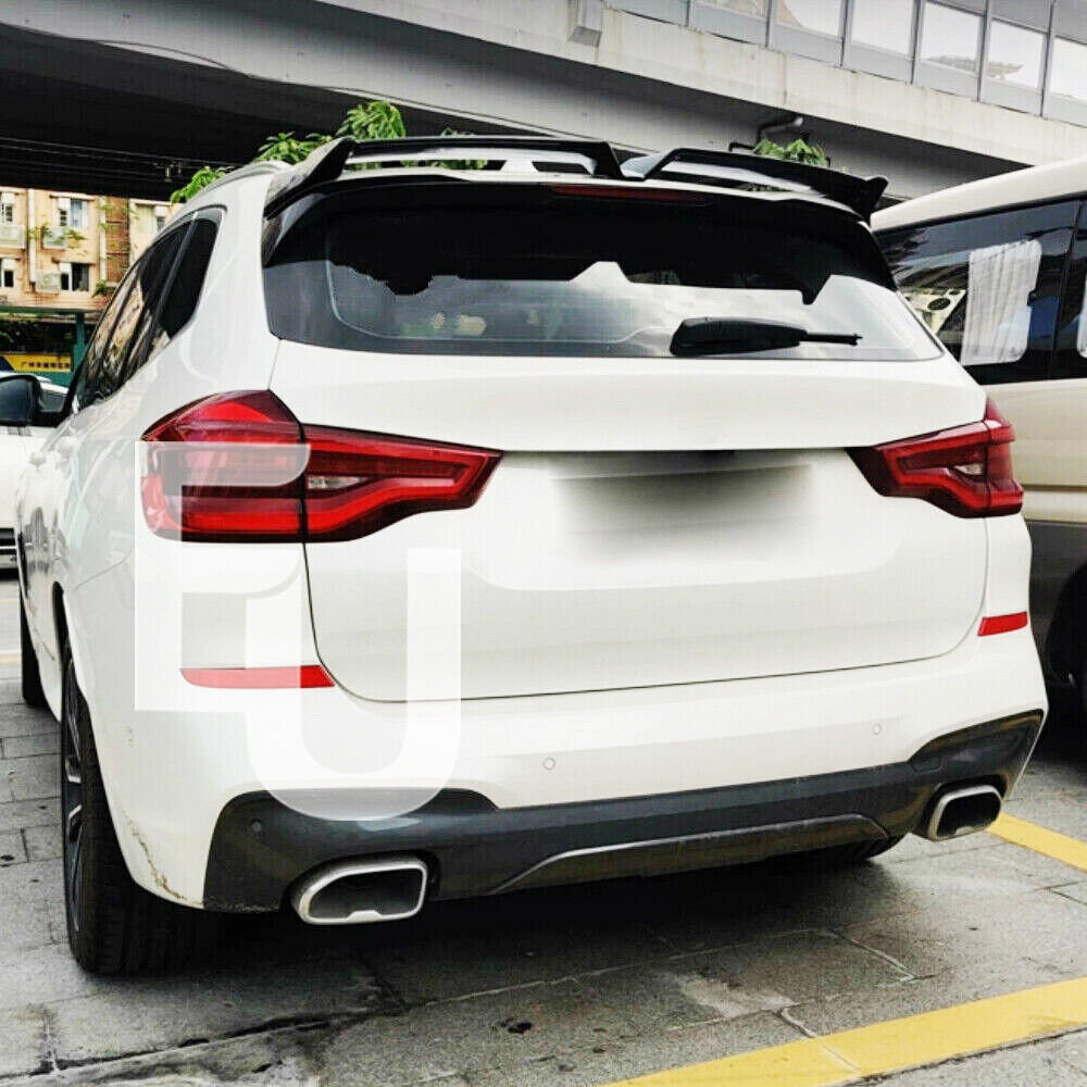 REAR ROOF SPOILER WING TRUNK LIP FOR BMW X3 G01 X3 M F97 2018+ GLOSS BLACK