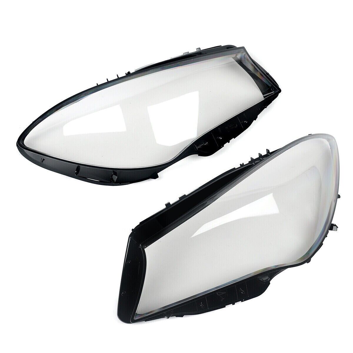 PAIR FOR MERCEDES-BENZ CLA W117 C117 HEADLIGHT HEADLAMP LENS COVER 2017-2019 LCI