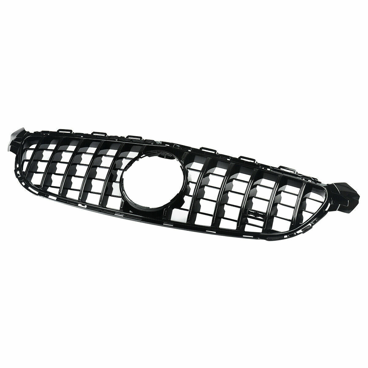 FOR MERCEDES C CLASS C63 W205 AMG FRONT GRILL GRILLE GT FULL BLACK FITS C63 ONLY