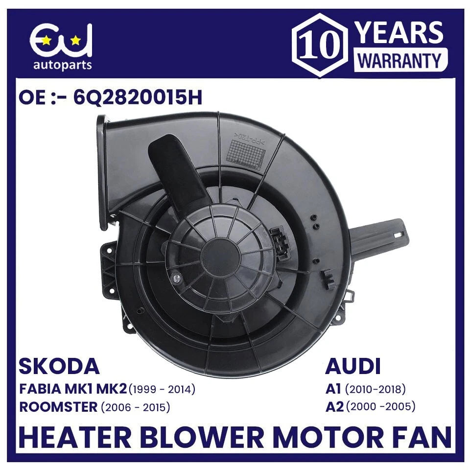 HEATER BLOWER MOTOR FAN FOR SEAT CORDOBA IBIZA MK3 MK4 SKODA ROOMSTER 6Q2820015