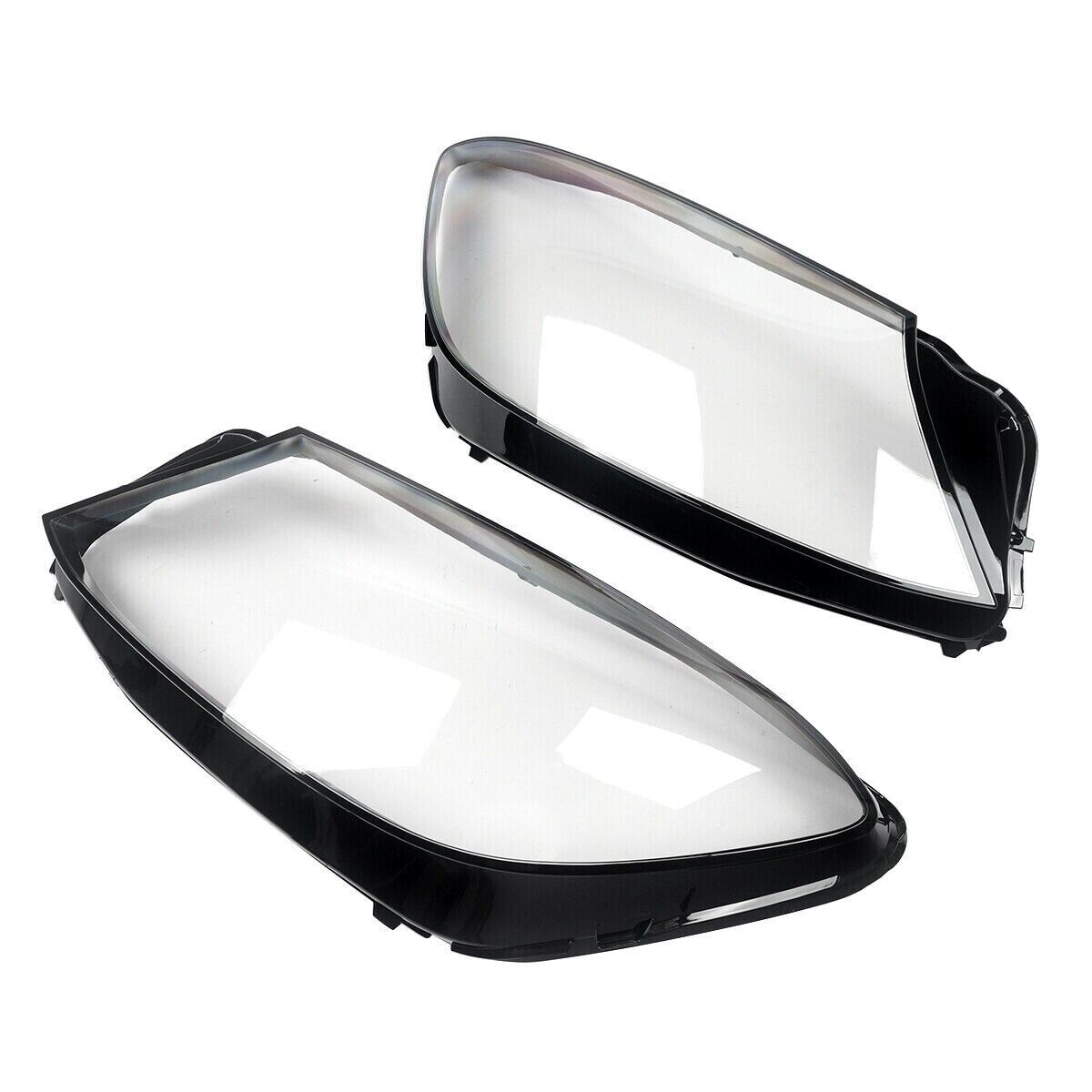 PAIR FOR MERCEDES-BENZ S CLASS W222 LCI HEADLAMP HEADLIGHT LENS COVER 2018-2020
