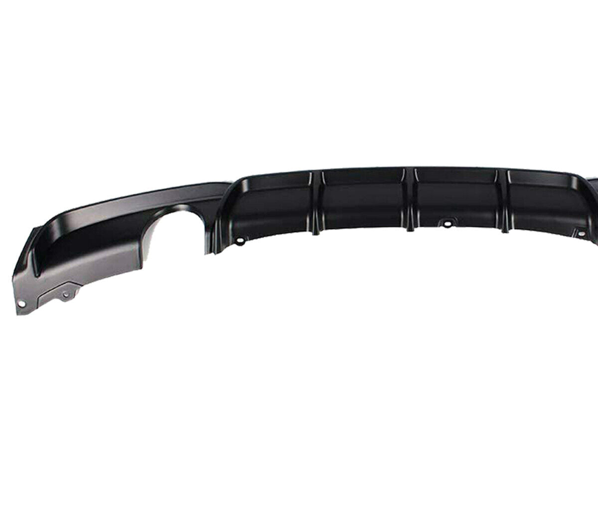 FOR BMW 3 SERIES F30 F31  DUAL REAR DIFFUSER VALANCE MATTE BLACK