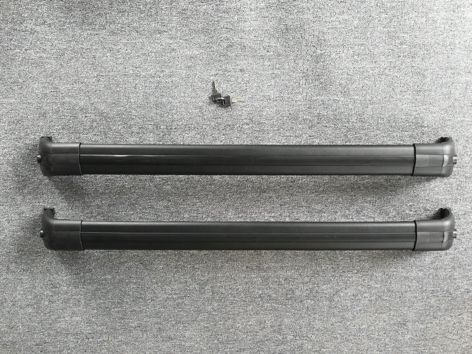 FOR LAND ROVER DISCOVERY 3 & 4 FULL BLACK RACK ROOF RAILS CROSS BARS ANTI THEFT