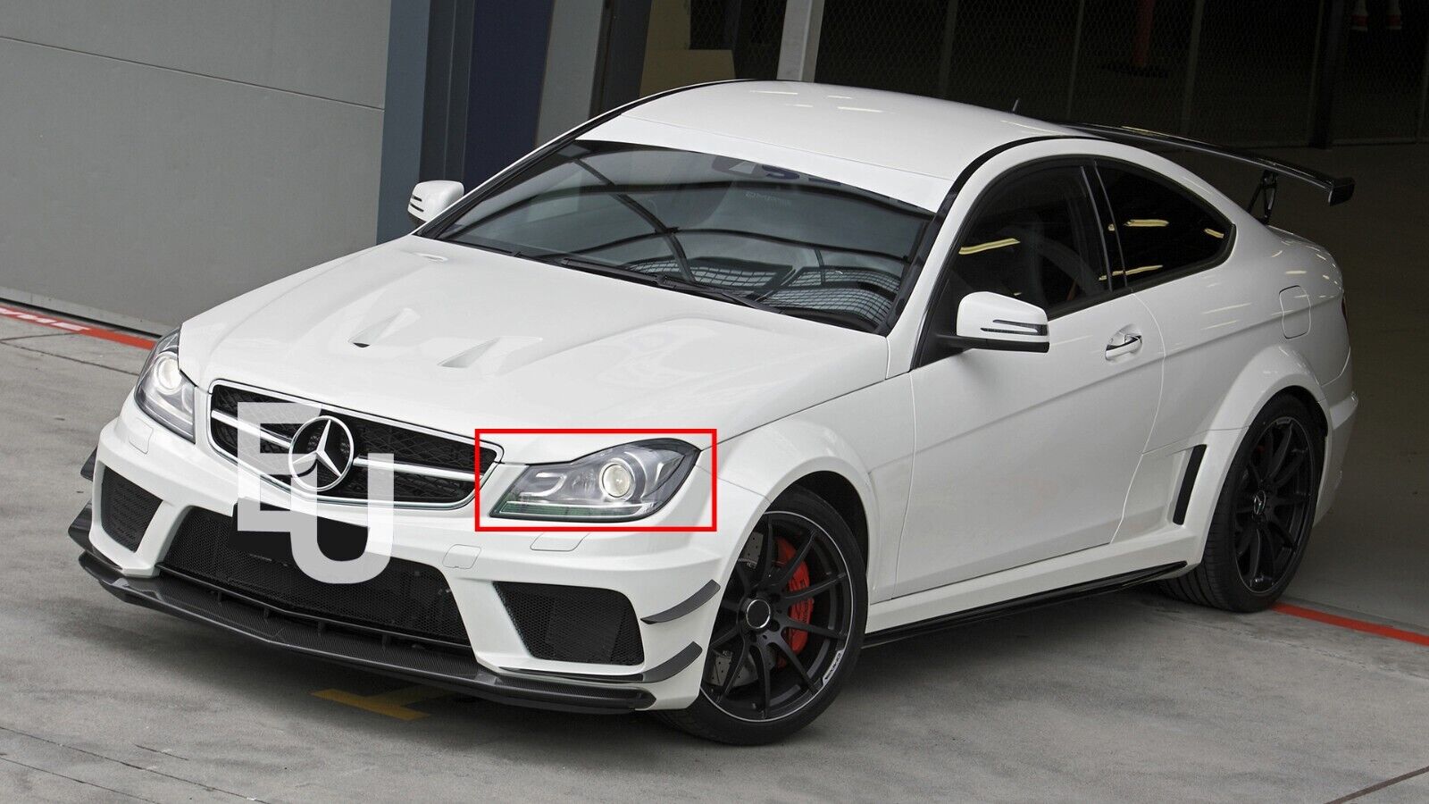 LEFT SIDE HEADLIGHT HEADLAMP LENS COVER FOR MERCEDES BENZ C CLASS W204 2011-2015