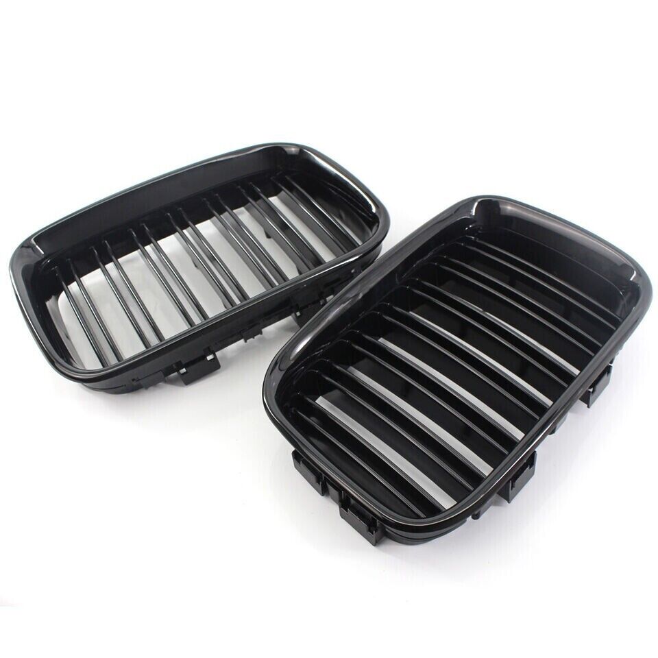 FOR BMW 3 SERIES E36 M3 STYLE FRONT KIDNEY DUAL SLAT GRILLE GRILL GLOSS 1992-98