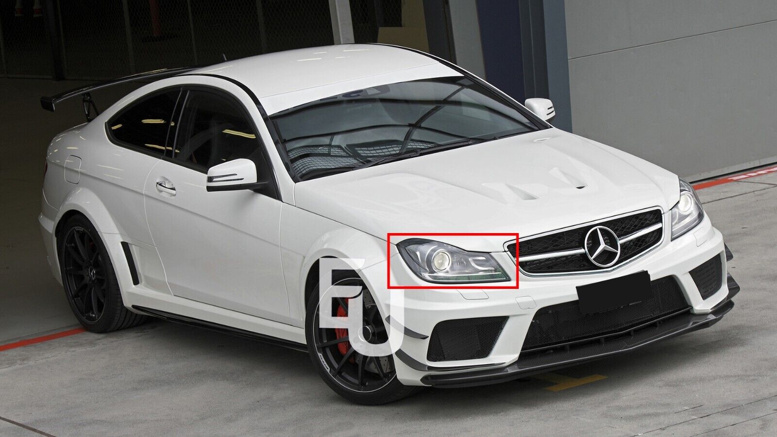 RIGHT DRIVER SIDE HEADLIGHT LENS COVER FOR MERCEDES BENZ C CLASS W204 11-15 UK