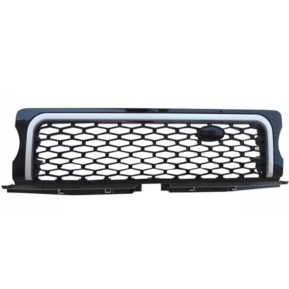 SILVER BLACK FRONT GRILLE SIDE VENTS FIT RANGE ROVER SPORT AUTOBIOGRAPHY 2005-09