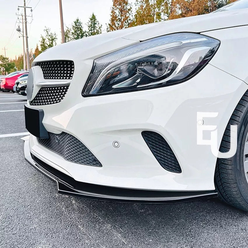 FRONT SPLITTER LIP FOR MERCEDES A CLASS W176 SE FACELIFT STANDARD LCI 2015-2018