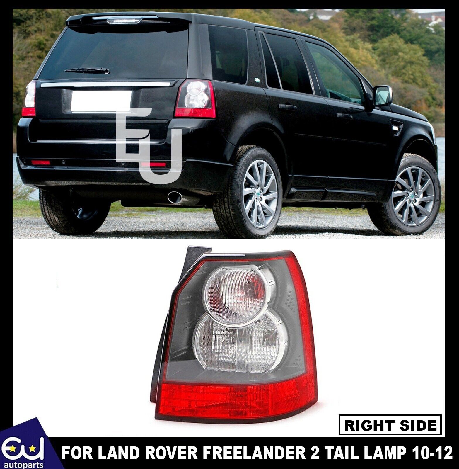 REAR LIGHT ASSEMBLY FOR FREELANDER 2 BACK TAIL LAMP RIGHT CLEAR LENS OFF SIDE
